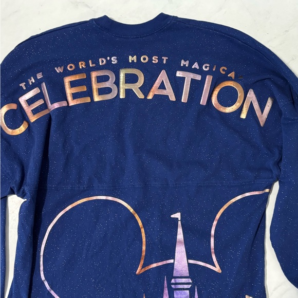 Disney World Size Small Blue 50th Anniversary Celebration Spirit Jersey Travel - Picture 6 of 7